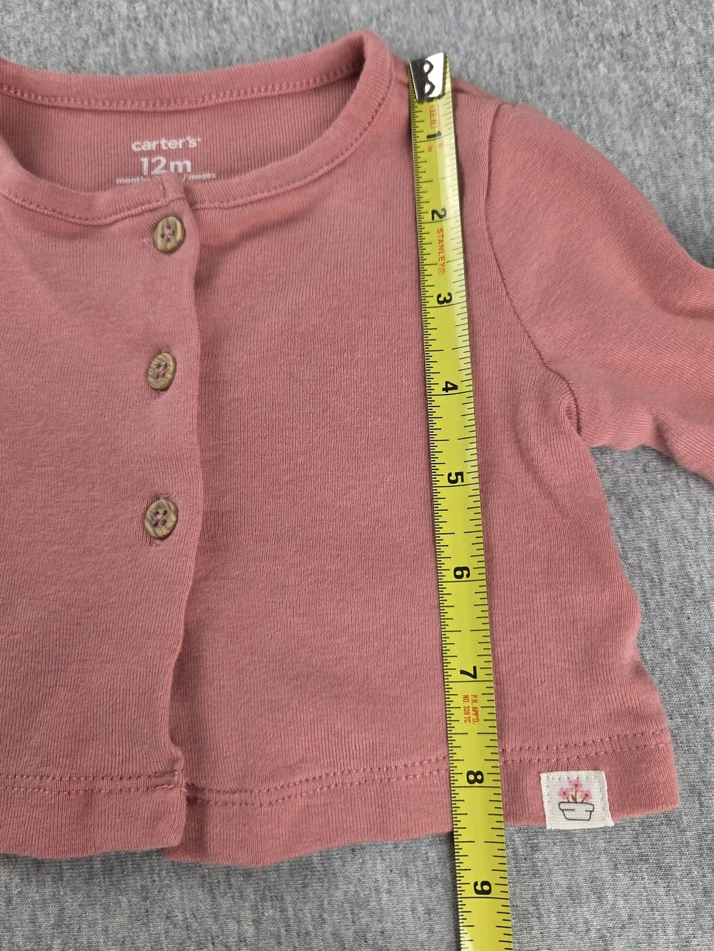 Carter's Light Orange Long-Sleeve Baby Cardigan  12 M